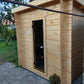 Outdoor Sauna Cube Skelettstruktur.