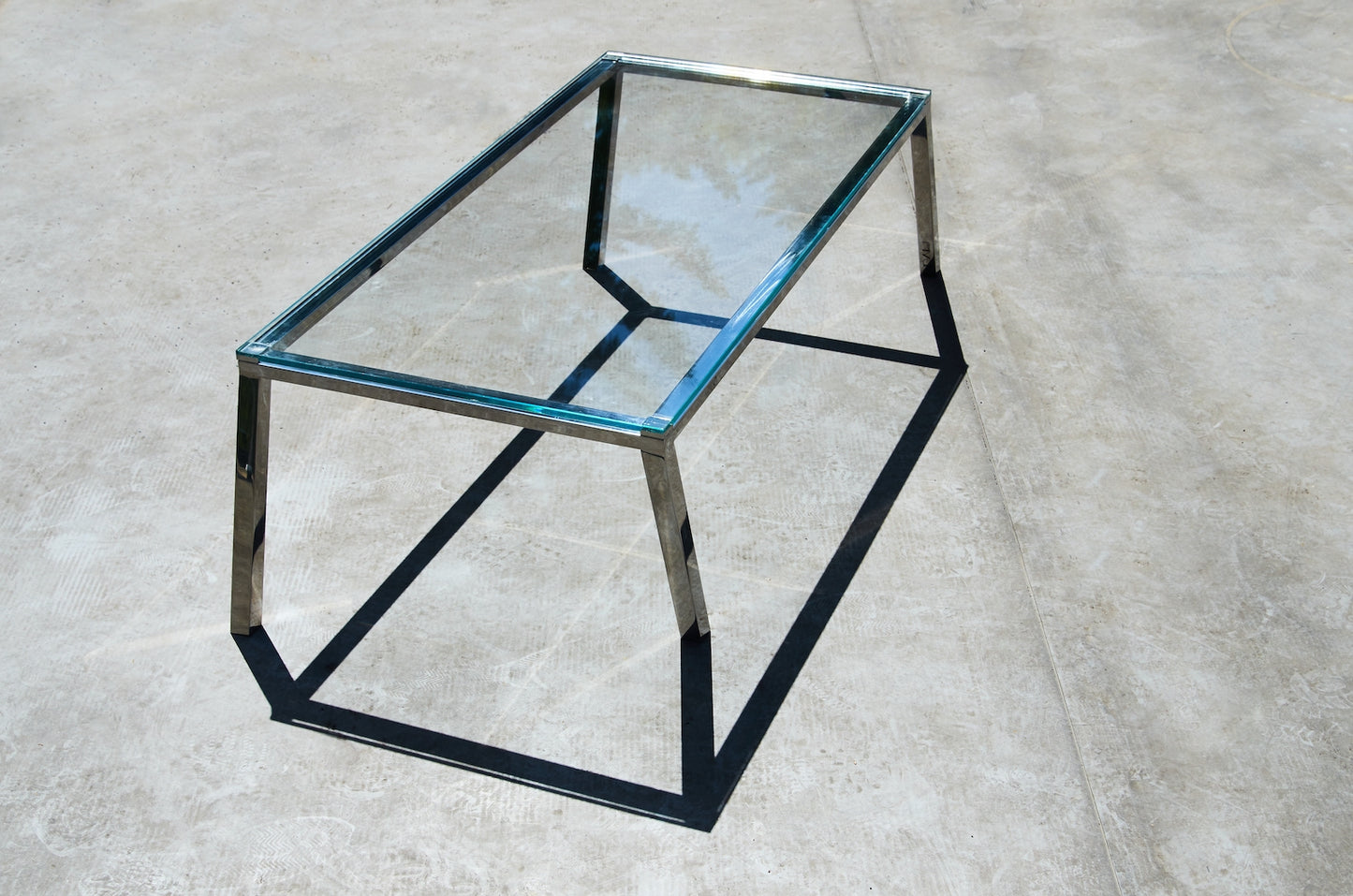 Mesa de centro de vidro Galop