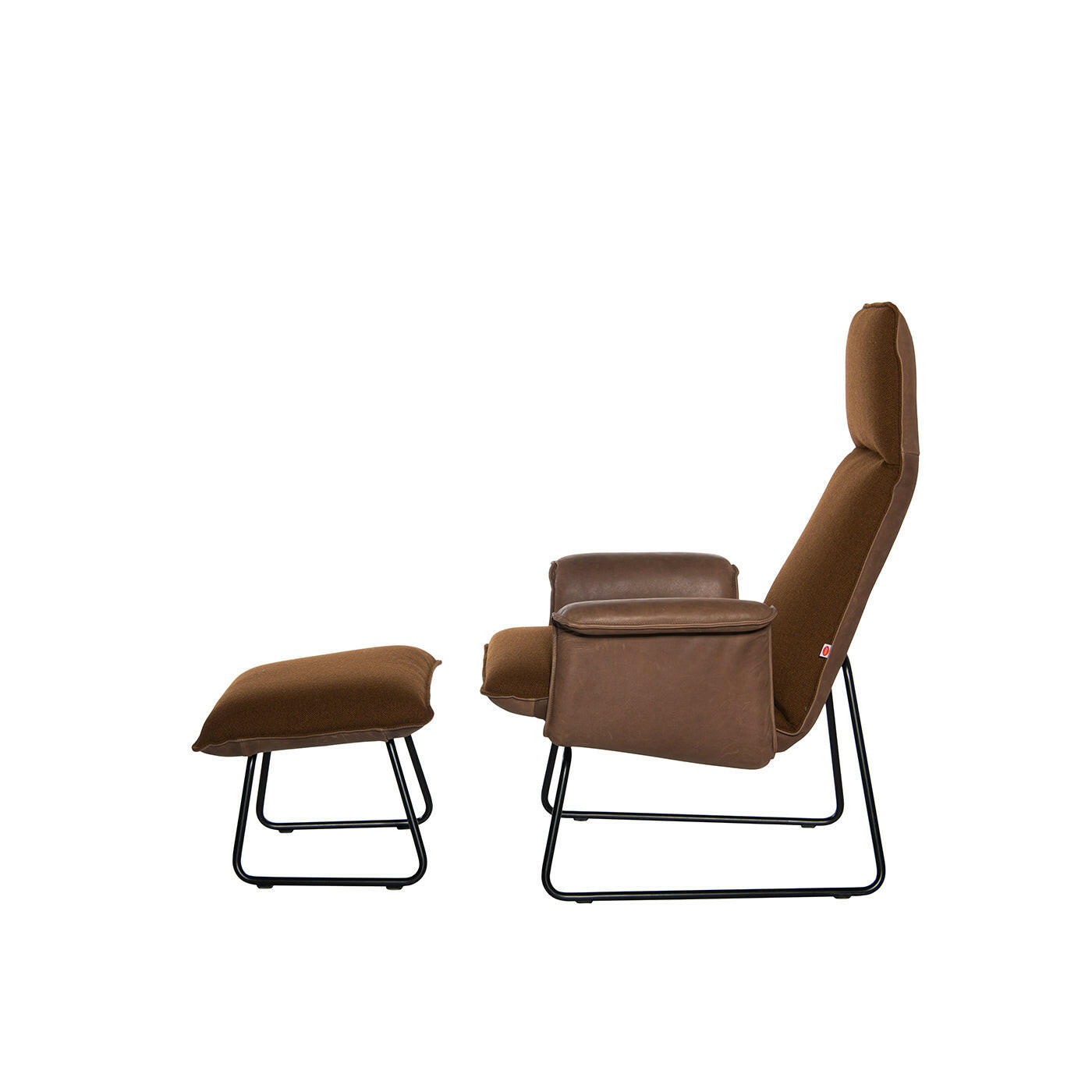 Origami Sledge 18mm Black Epoxed Frame - Lounge Chairs