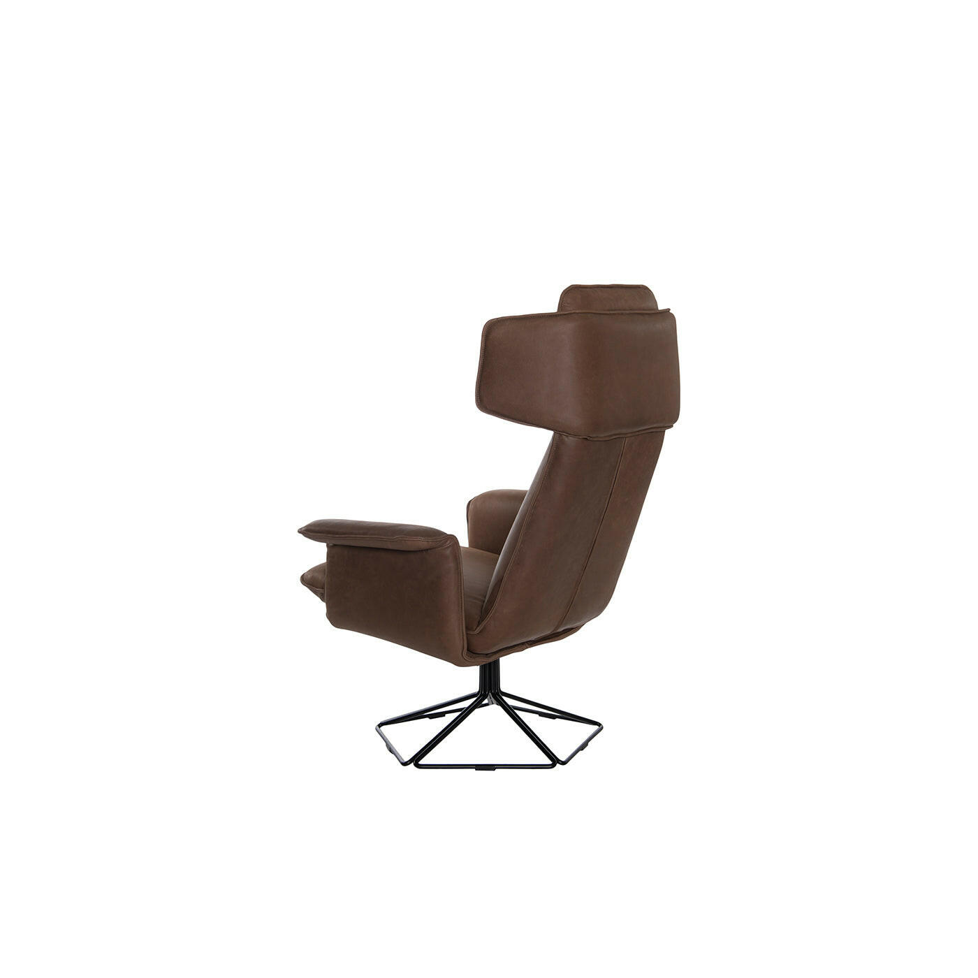 Origami Swivel 12mm Black Epoxed Frame - Lounge Chairs