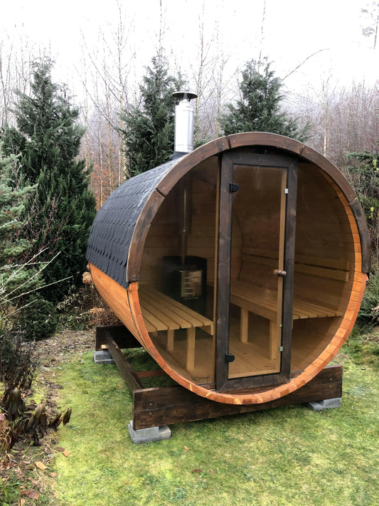 Tonneau de sauna extérieur 